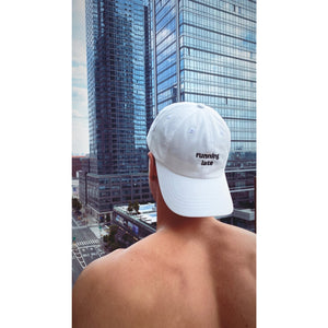 Running Late Dad Hat (White) - The Gay Bar Shop