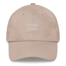 Load image into Gallery viewer, Vodka Soda Dad Hat - The Gay Bar Shop
