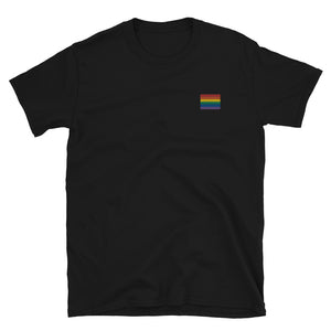 Pride Embroidered Tee - The Gay Bar Shop