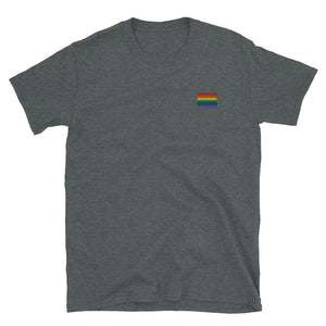 Pride Embroidered Tee - The Gay Bar Shop