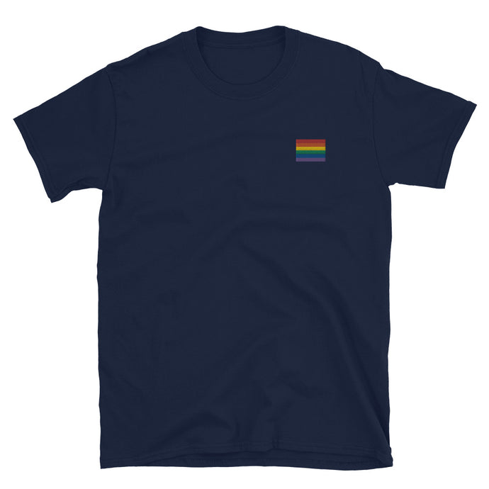 Pride Embroidered Tee - The Gay Bar Shop