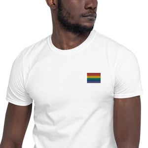 Pride Embroidered Tee - The Gay Bar Shop